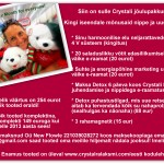 Crystali jõulutoodete pakkumine!